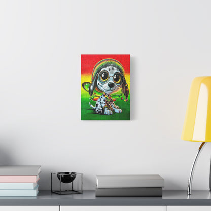 Zion the Rasta PuppyFly - Canvas Print