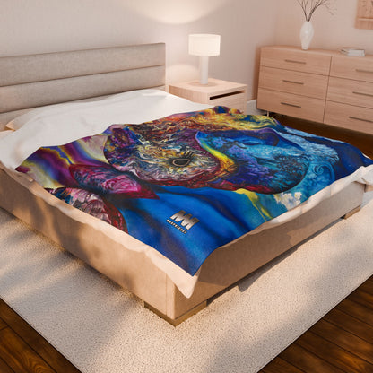 Celestial Dichotomy Queen Size Soft Throw Blanket