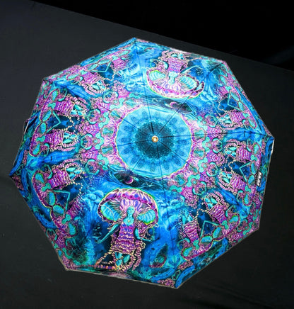 Jelly Shroom Goddess - Compactable Umbrella