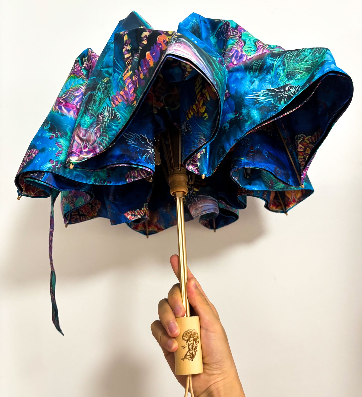 Jelly Shroom Goddess - Compactable Umbrella