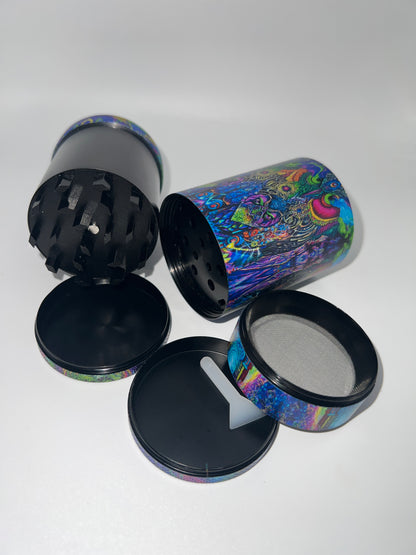 Morphis Art 5-Piece Metal Grinder + Stash Chamber