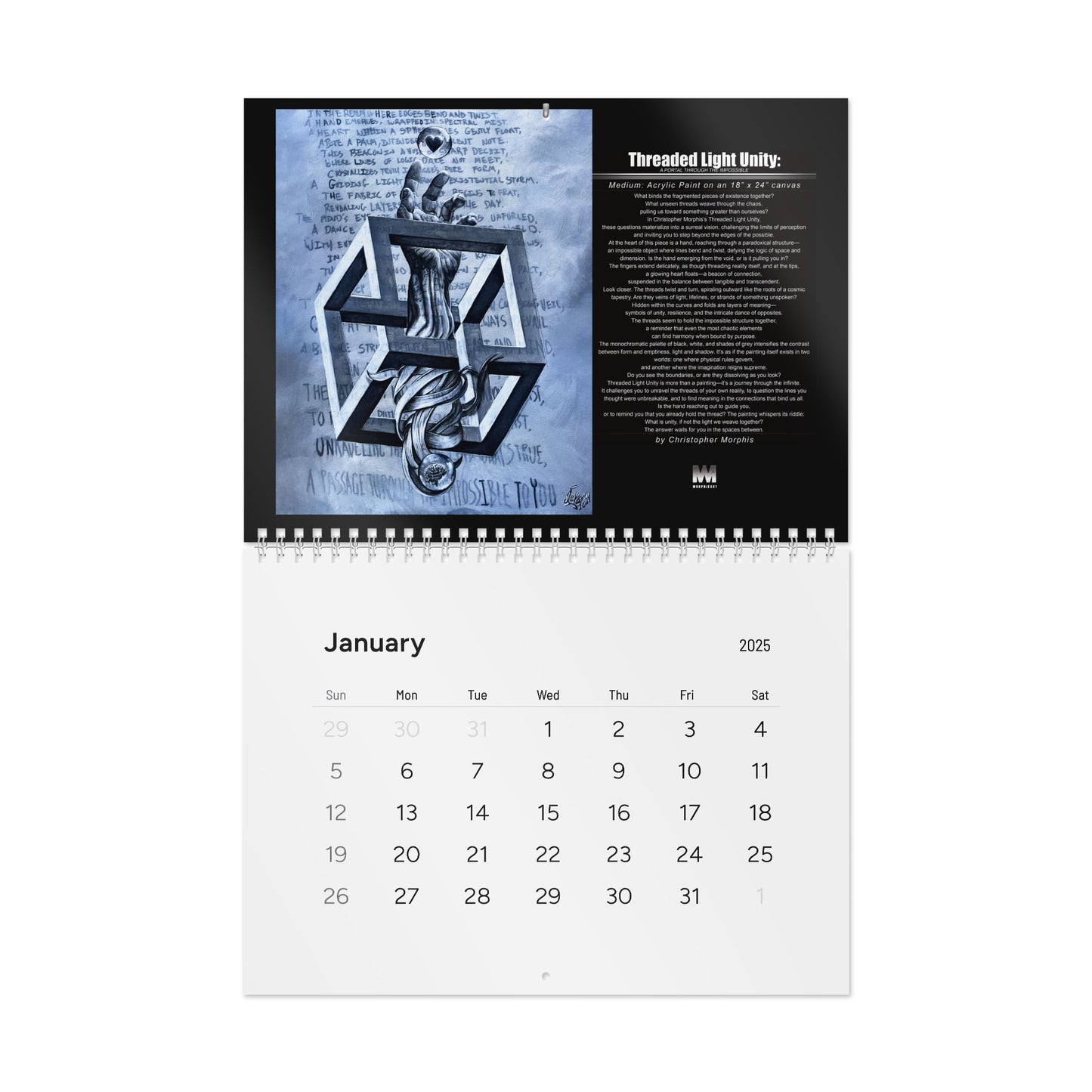 Timeless Dimensions Wall Calendar (2025)