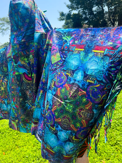 Owl Forest - Hooded Pashmina