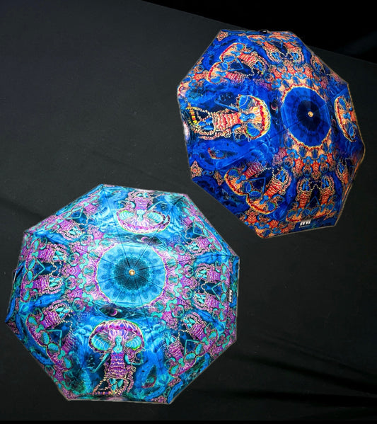 Jelly Shroom Goddess - Compactable Umbrella