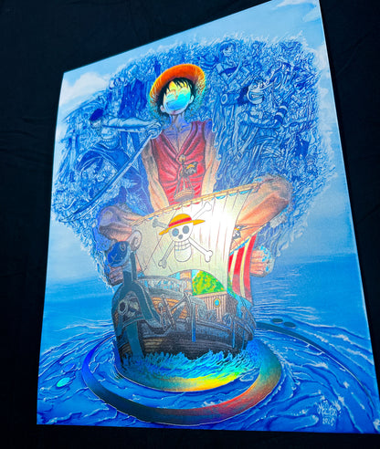 Straw Hat Frequencies LE Spot Rainbow Holographic Poster