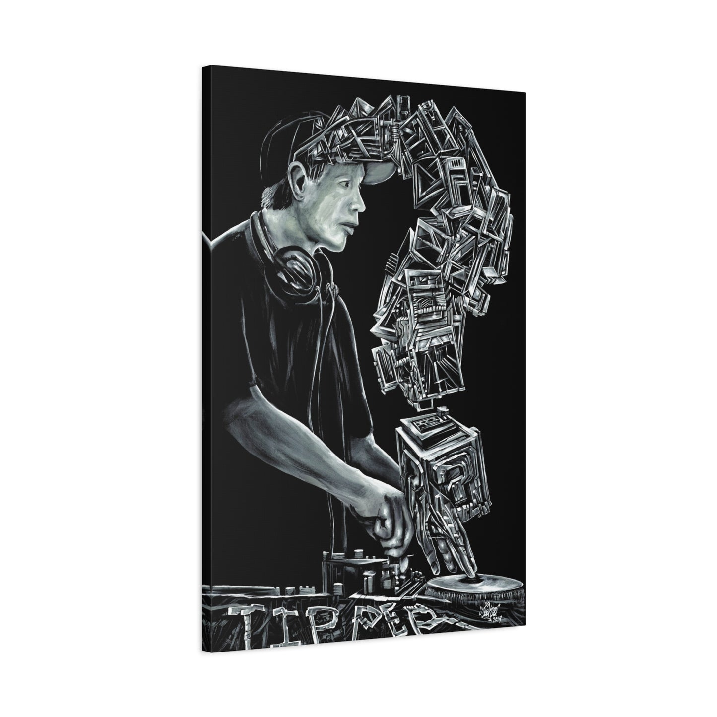 Dave Tipper Portrait - Canvas Print
