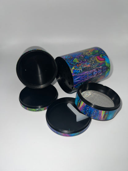 Morphis Art 5-Piece Metal Grinder + Stash Chamber