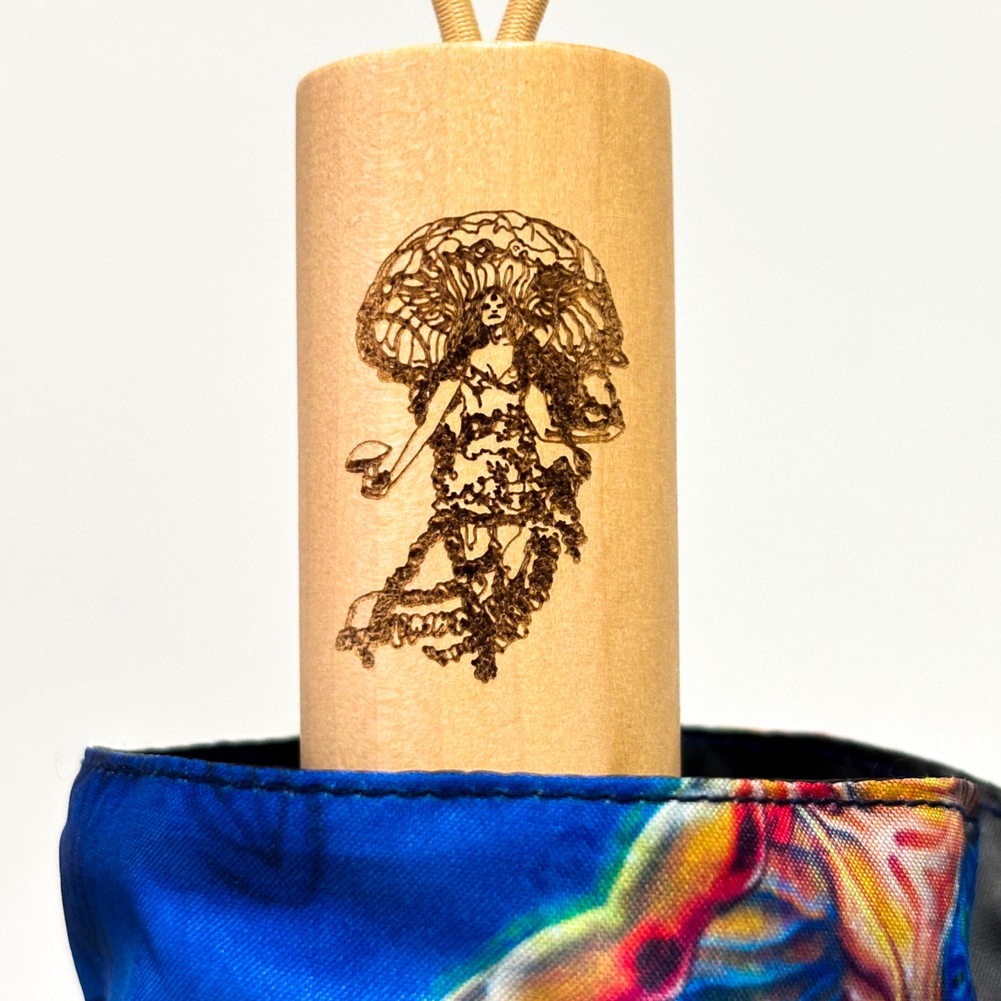 Jelly Shroom Goddess - Compactable Umbrella