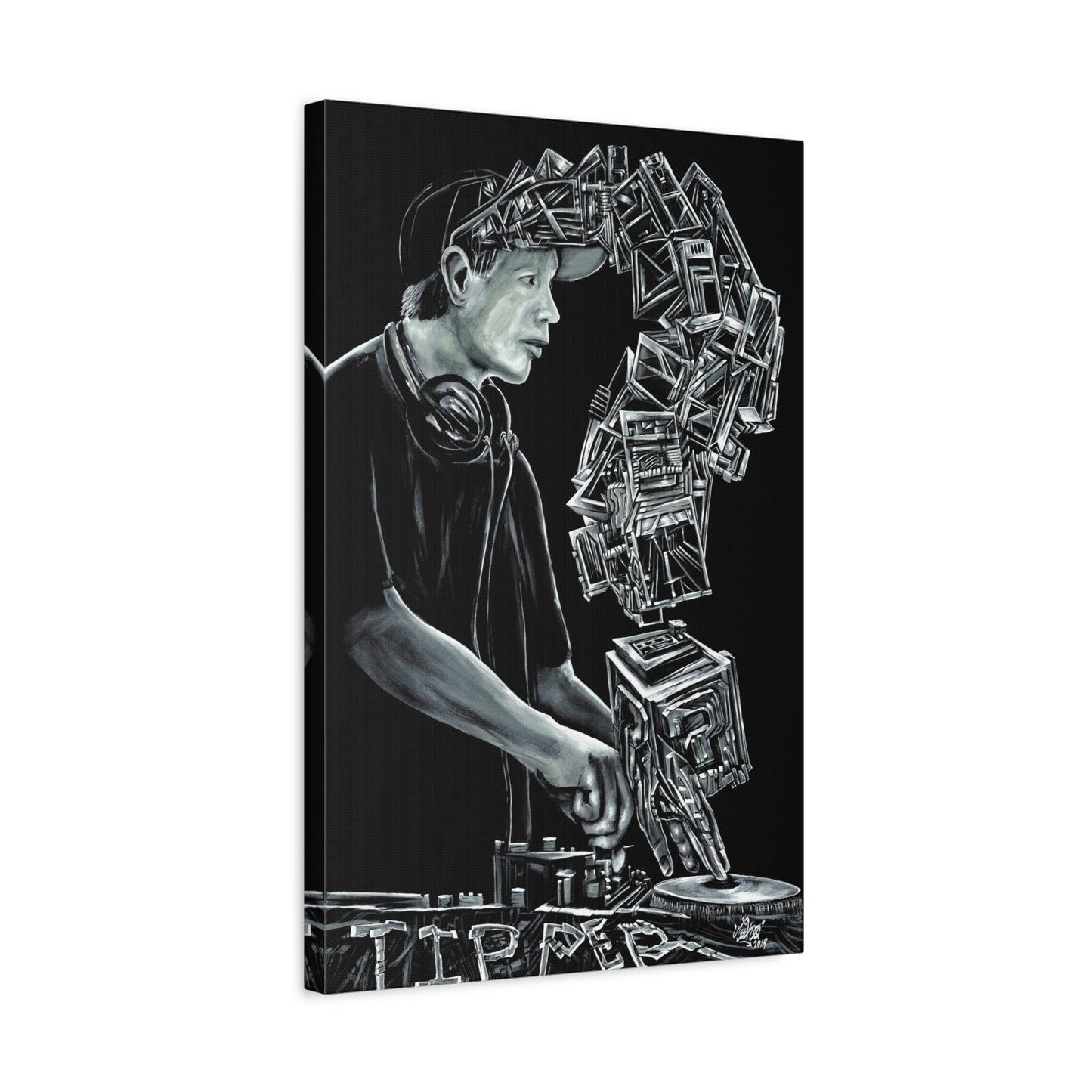 Dave Tipper Portrait - Canvas Print