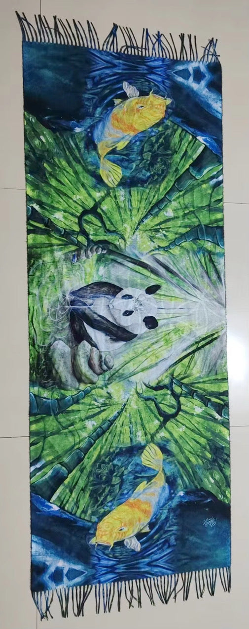 Panda Koi Meditation- Pashmina