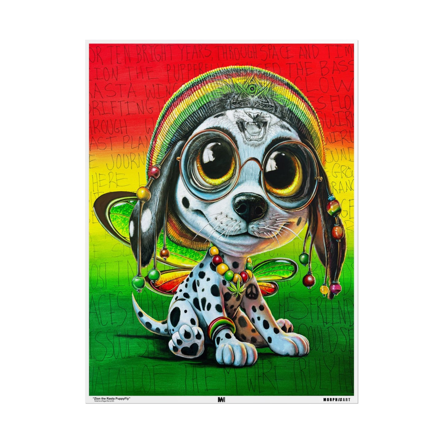 Zion the Rasta PuppyFly - Fine Art Prints