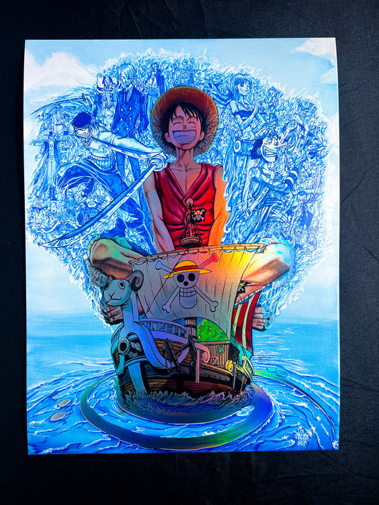 Straw Hat Frequencies LE Spot Rainbow Holographic Poster