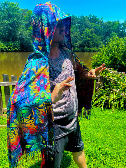 Space Catterfly - Hooded Pashmina