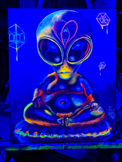 The Cosmic Buddha - Original Painting