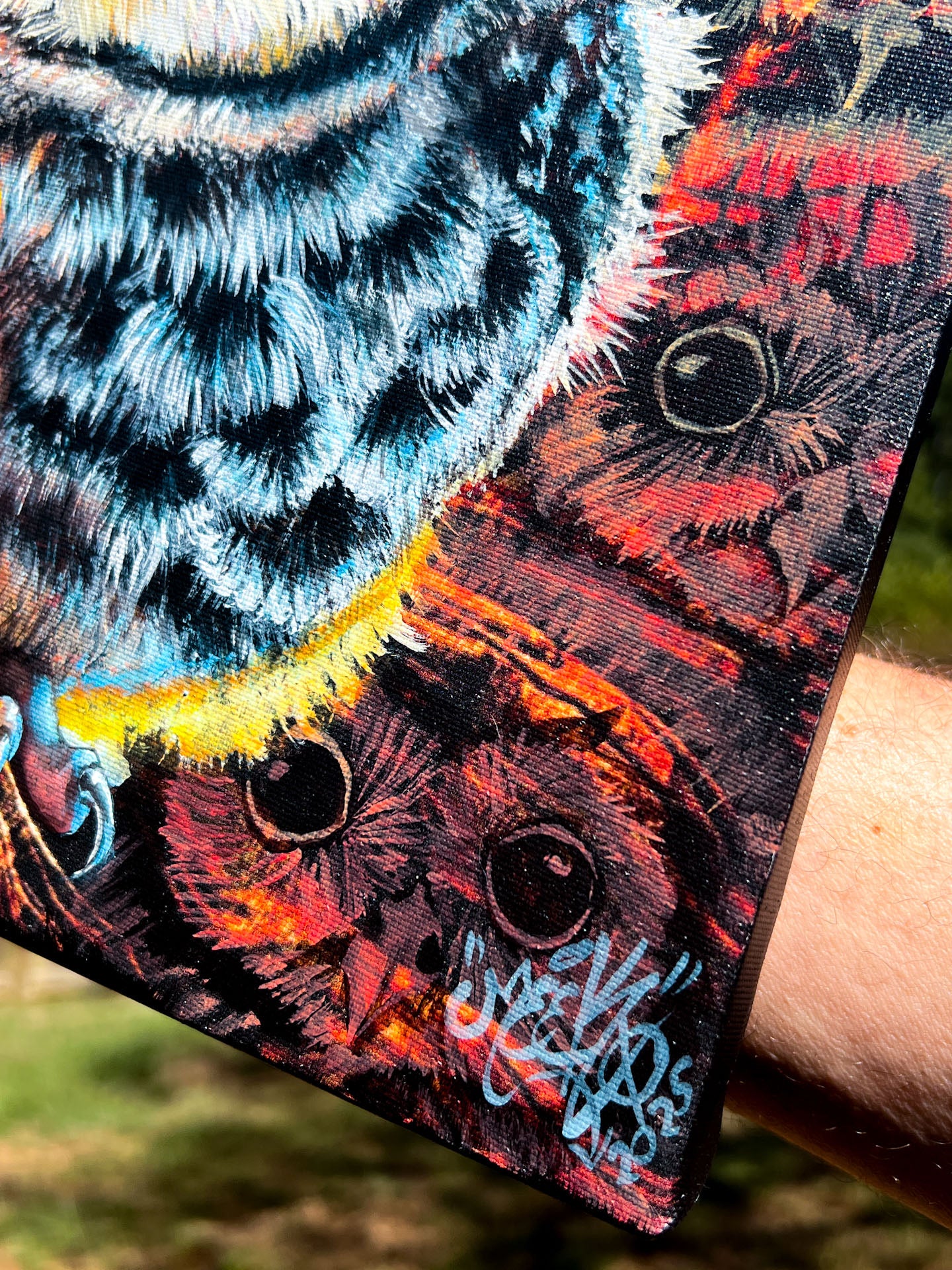 Hoo’s Watching Who? – Original Owl Painting (Auction)