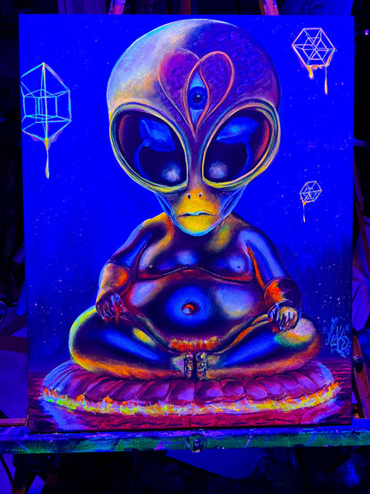 The Cosmic Buddha - Original Painting