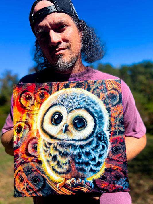 Hoo’s Watching Who? – Original Owl Painting (Auction)