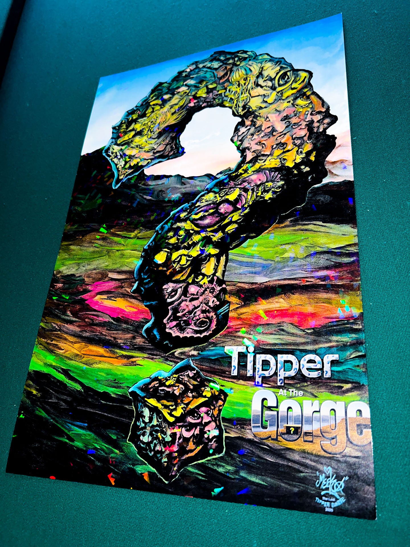 Tipper at the Gorge 2025 11 x 17 Holographic poster print