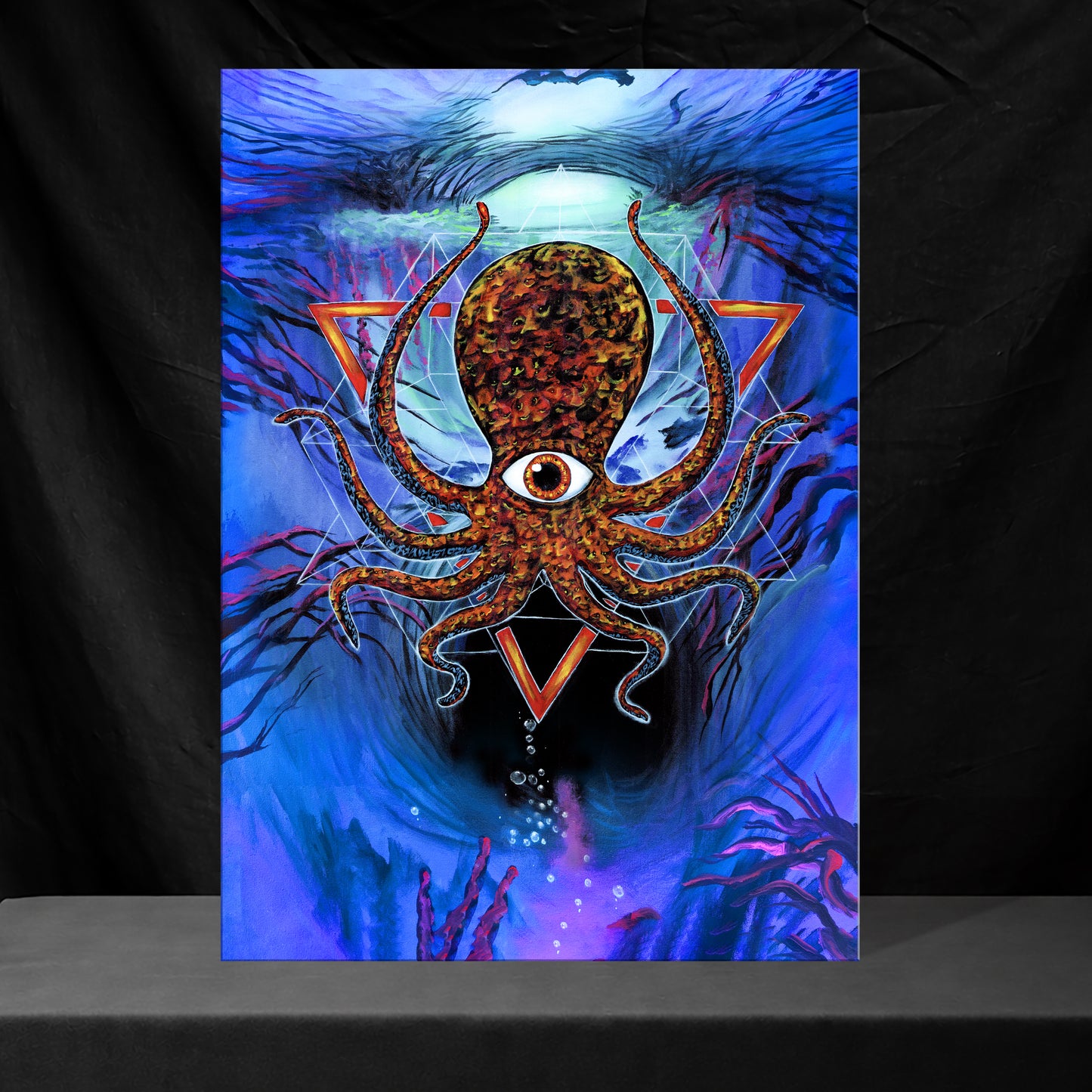 Profundo oscuro y peligroso - Pintura original