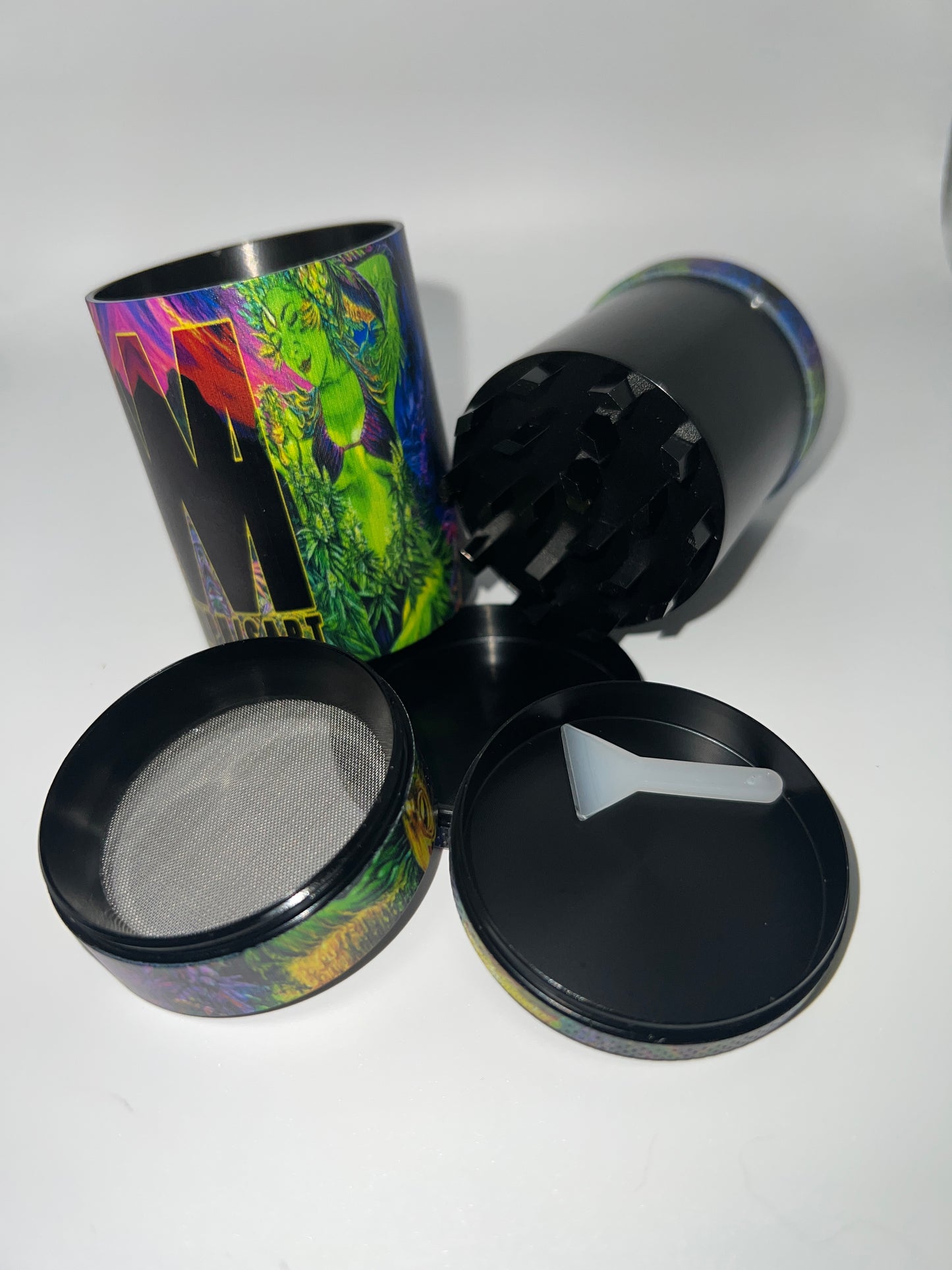 Morphis Art 5-Piece Metal Grinder + Stash Chamber