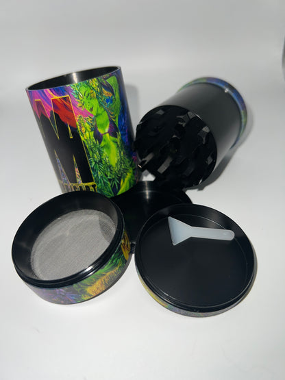 Morphis Art 5-Piece Metal Grinder + Stash Chamber