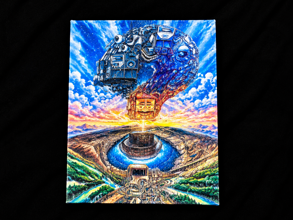 The Final Sunset - Mini Canvas Magnet