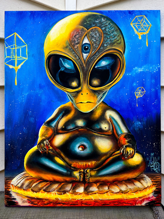 The Cosmic Buddha - Original Painting
