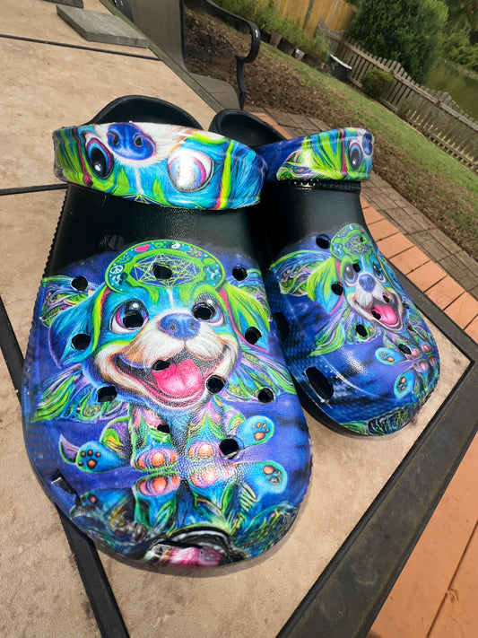 Space Pupperfly - Crocs