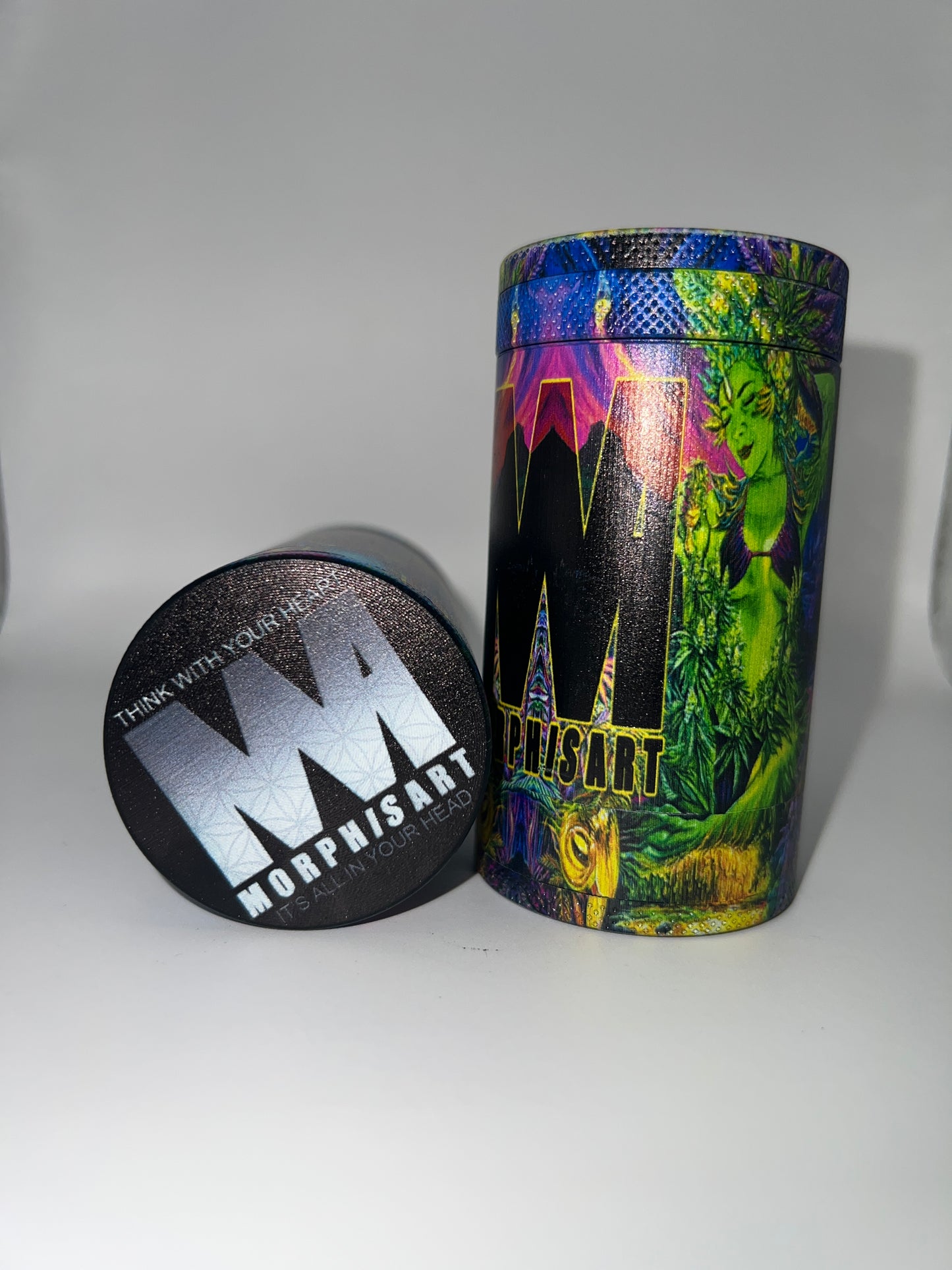 Morphis Art 5-Piece Metal Grinder + Stash Chamber