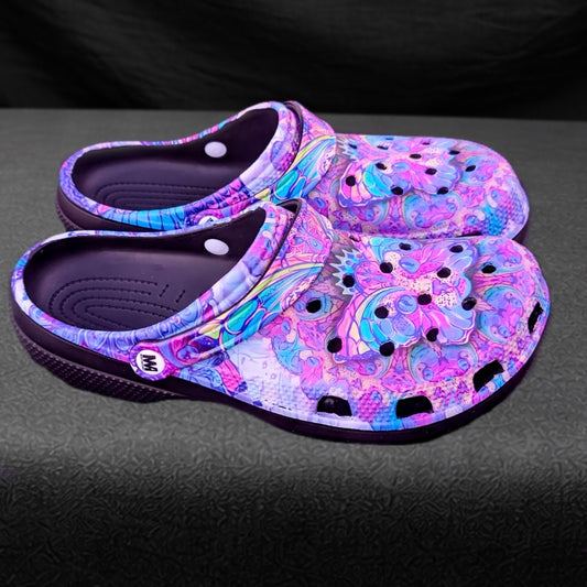 Clogs - Pastel Space Catterfly