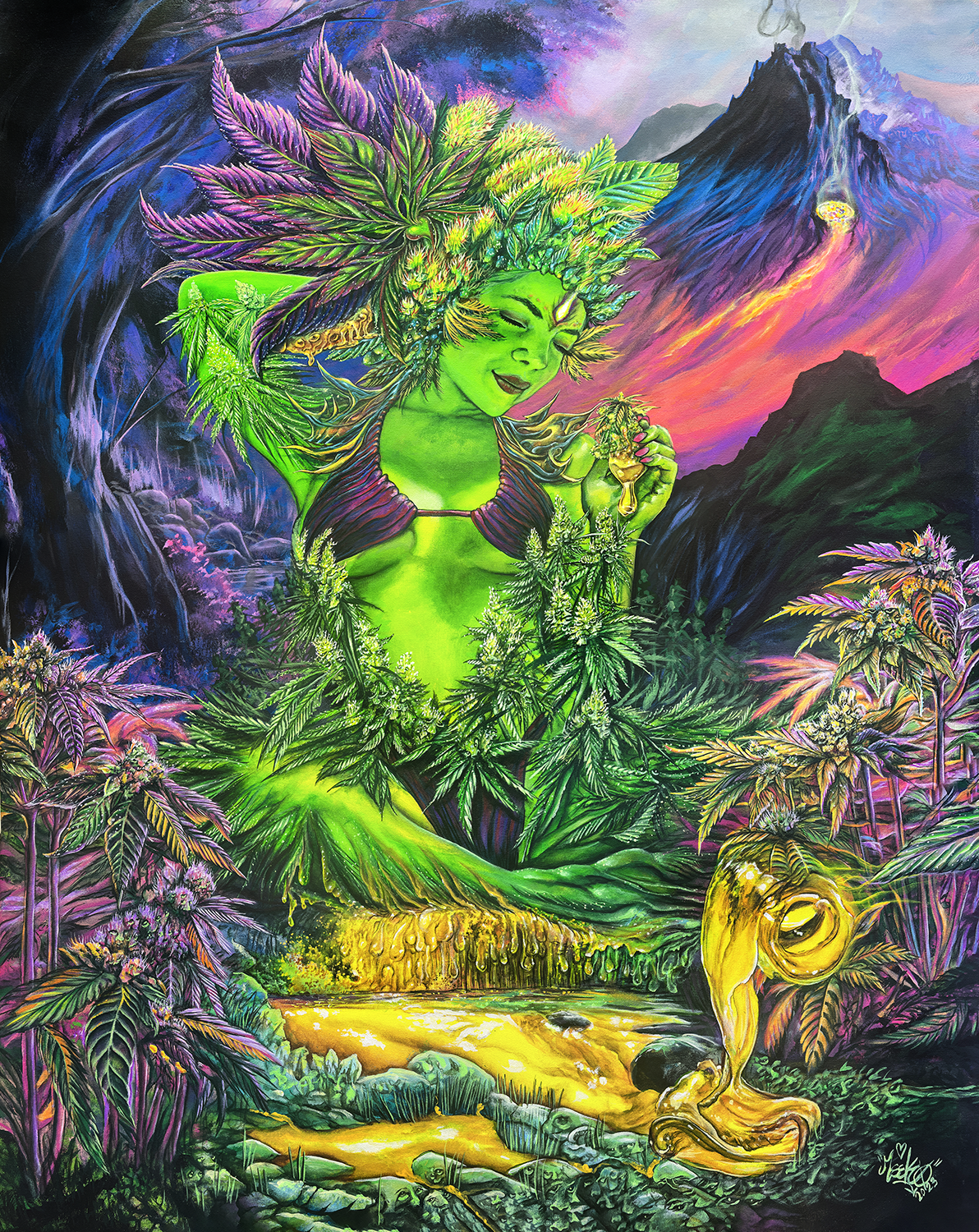 Ganja Goddess - Queen Blanket