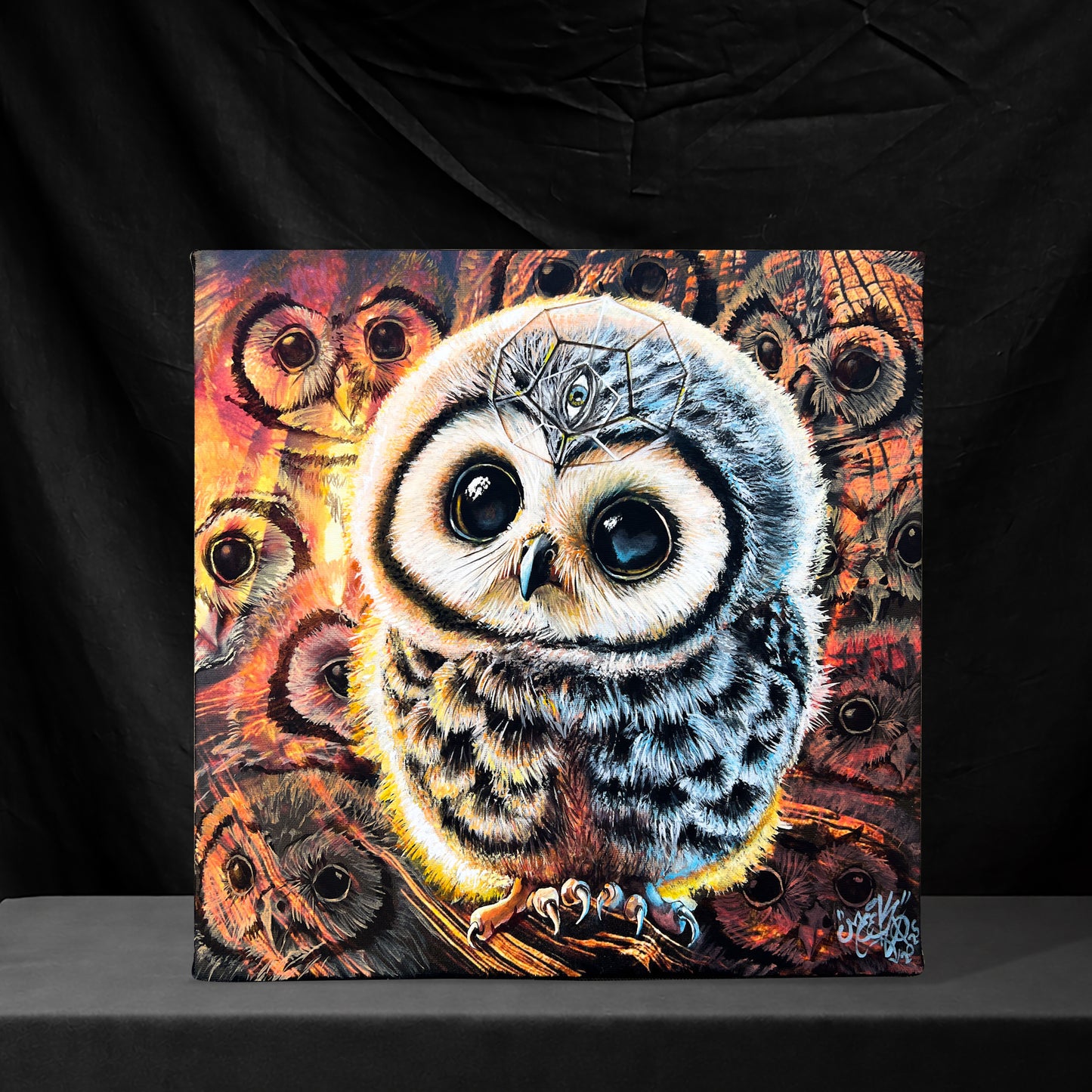 Hoo’s Watching Who? – Original Painting