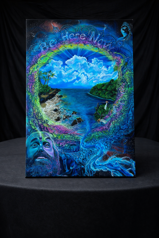 Ram Dass Tribute(Be Here Now) - Original Painting