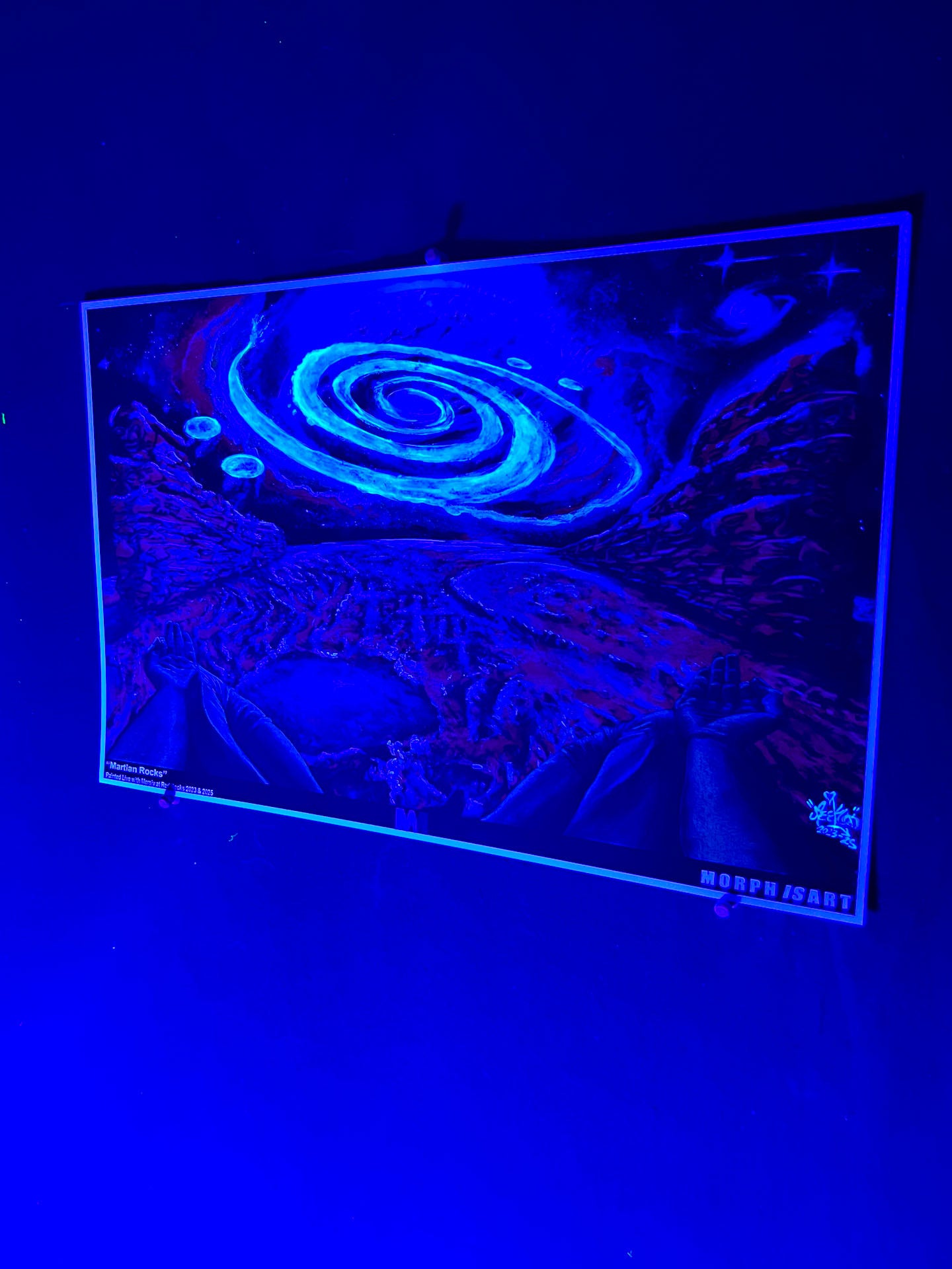 “Martian Rocks” UV Embellished Red Rocks Poster – Limited Edition of 44.4
