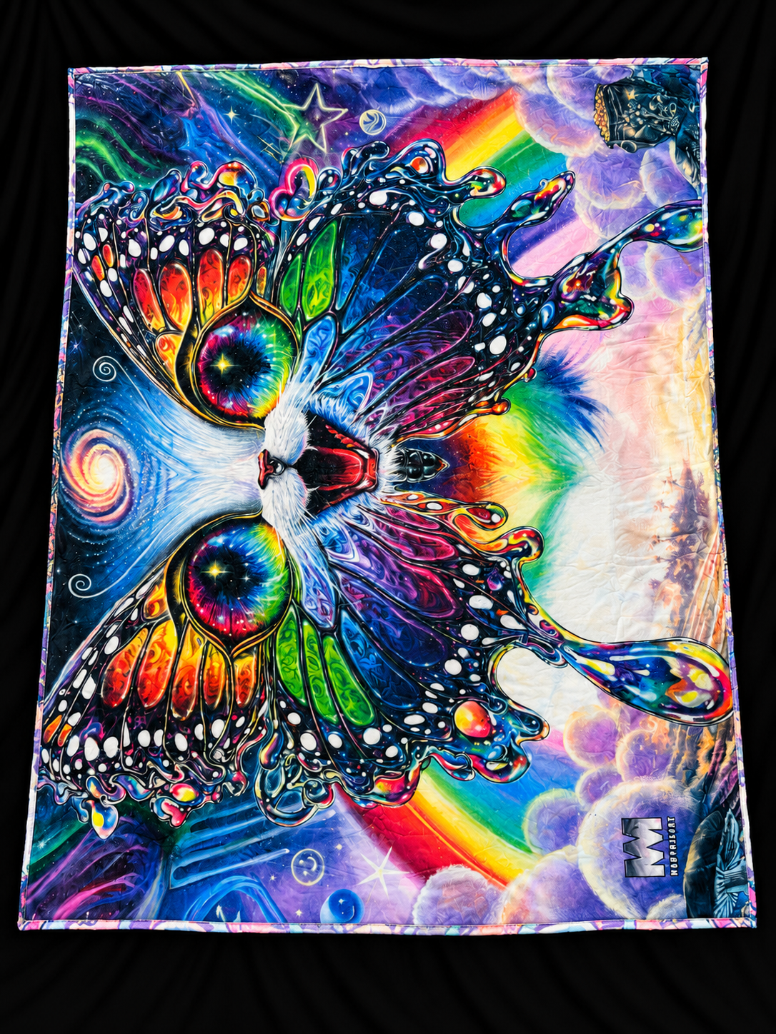 Pastel Space Catterfly/Rainbow - Blanket