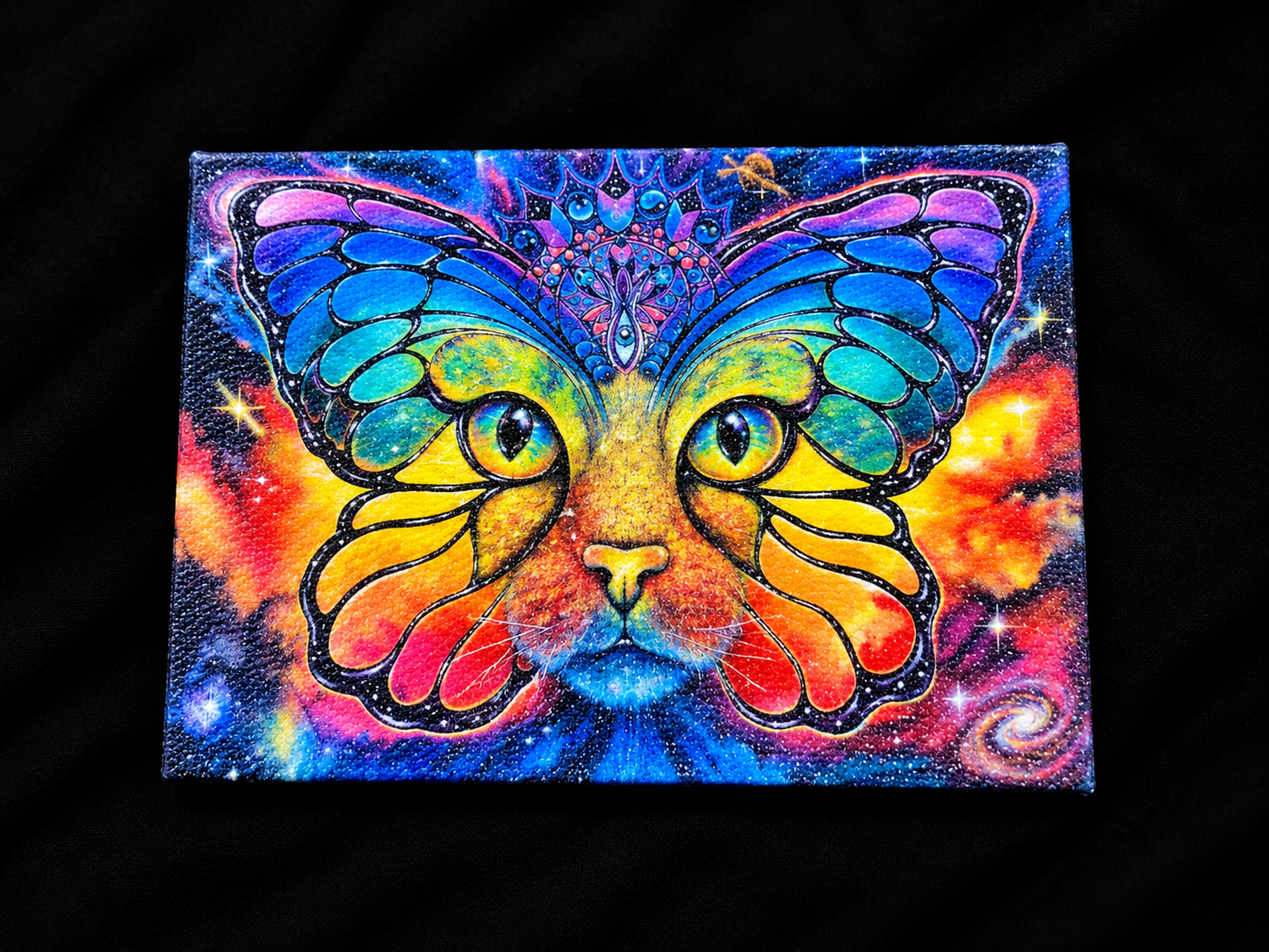 Space Catterfly - Mini Canvas Magnet