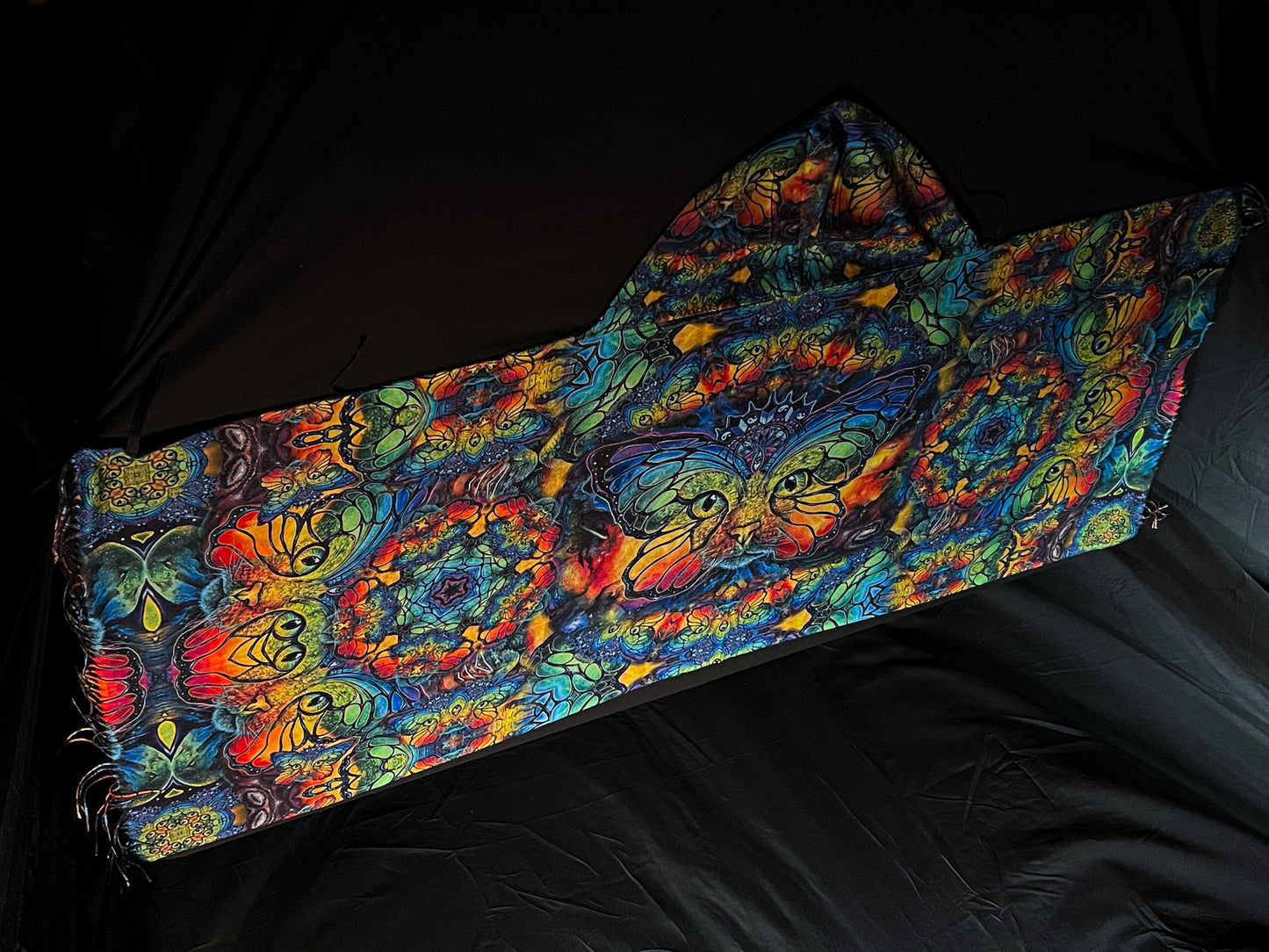 Space Catterfly - Hooded Pashmina