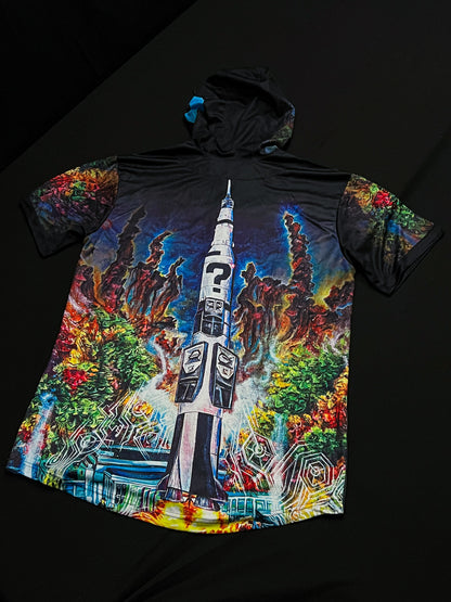 Orion Blast Off - Button-Up Hooded Jersey