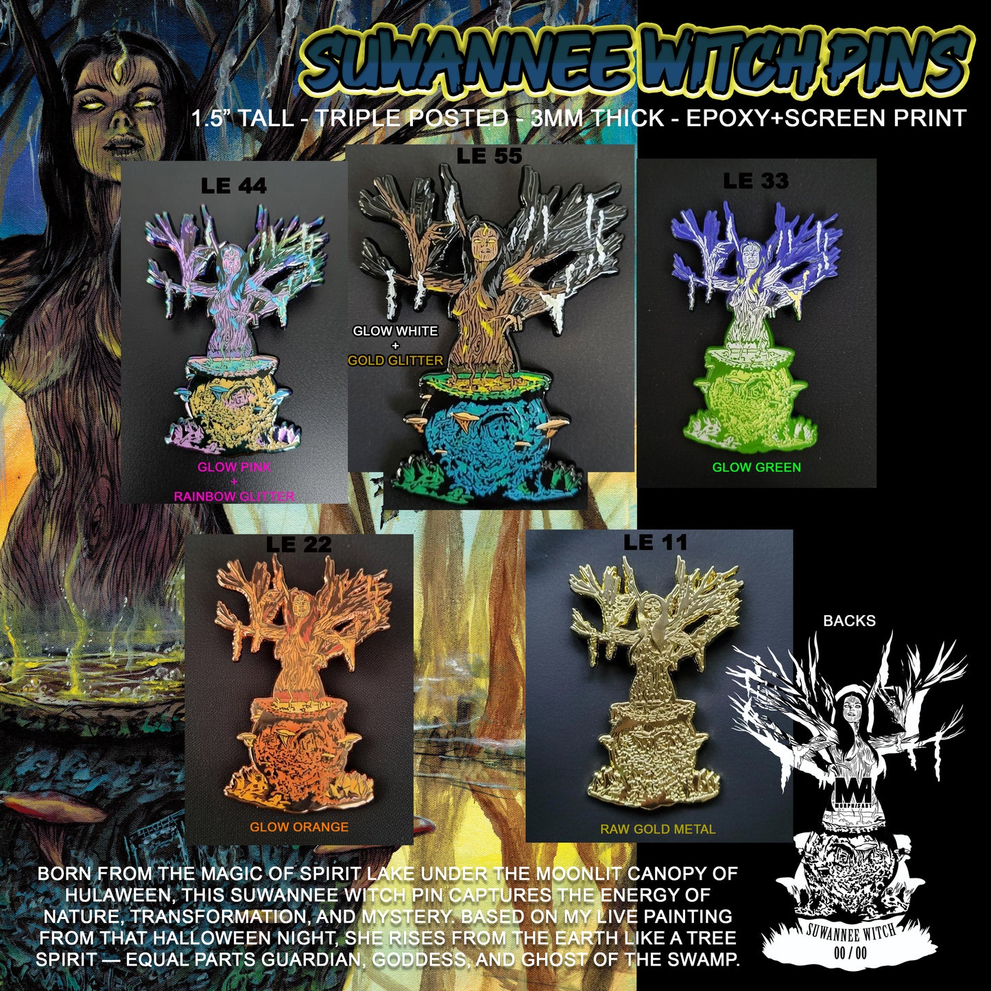 Suwannee Witch - Pins