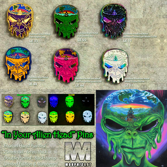 In Your Alien Head - Pins