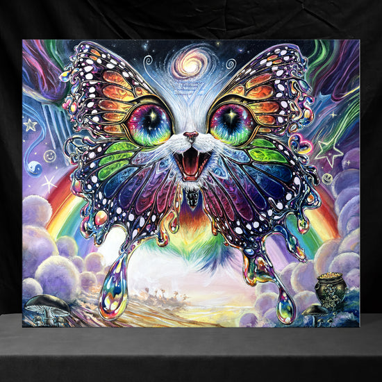 Rainbow Kitten Surprise - Original Painting