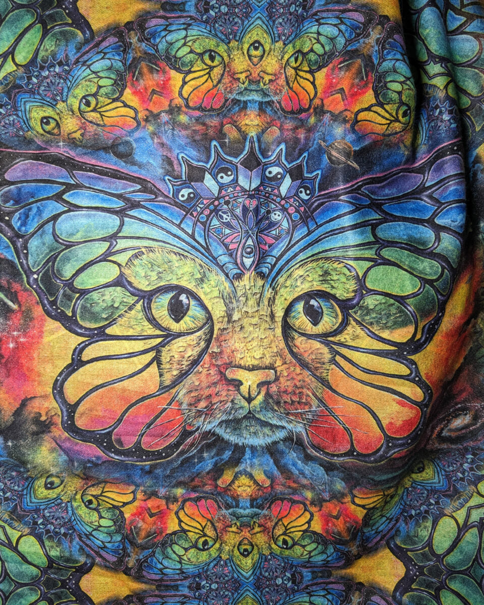 Space Catterfly - Pashmina mit Kapuze