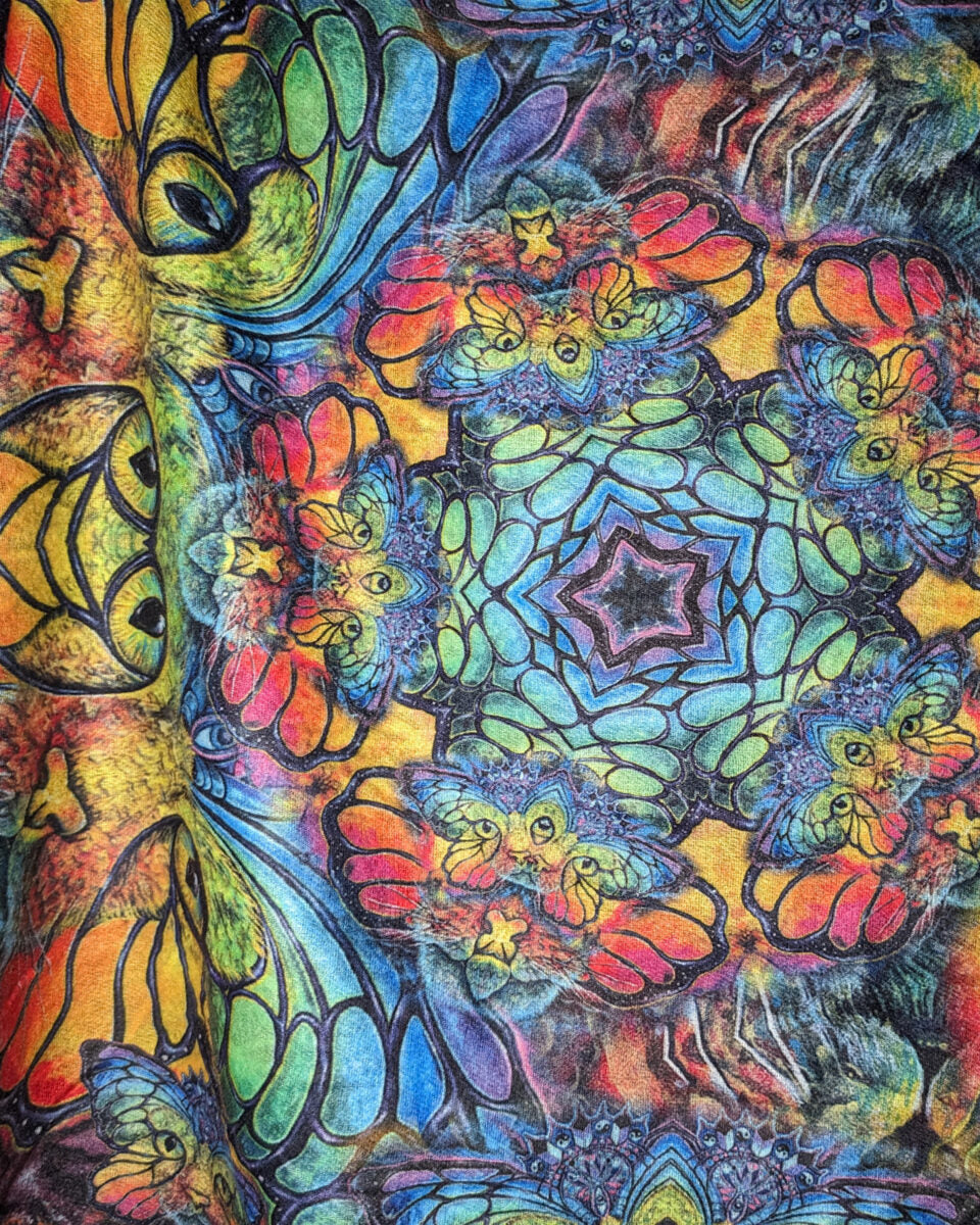 Space Catterfly - Pashmina mit Kapuze