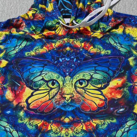 Space Catterfly - Hooded Shirt