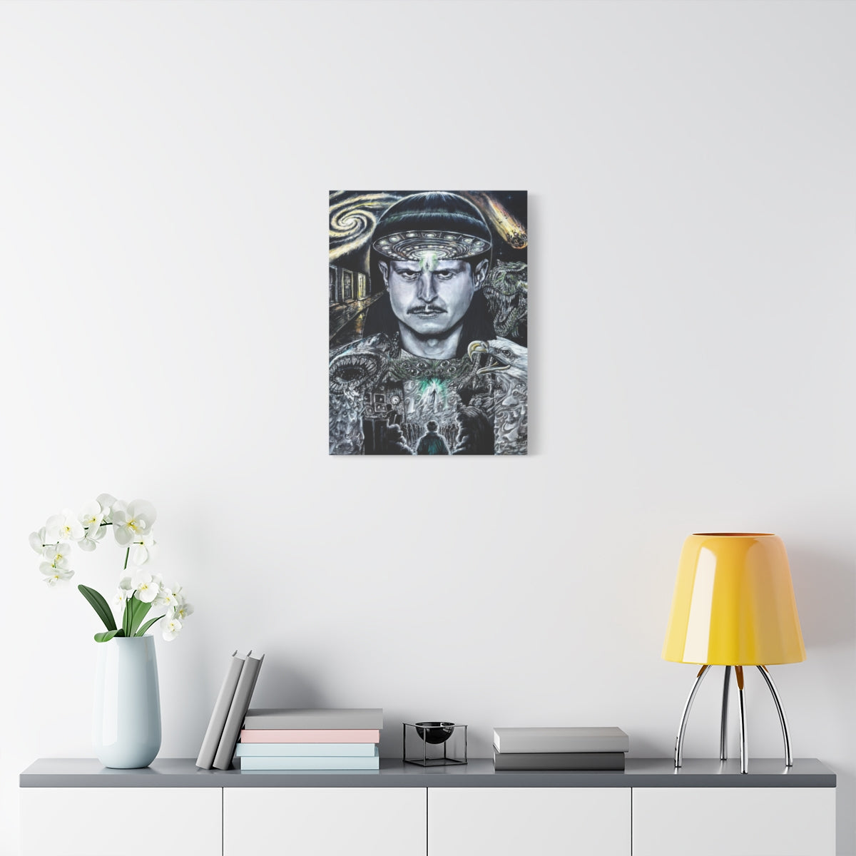 Alien Boy 18″ x 24″ (Vertical) / 1.25" wall view