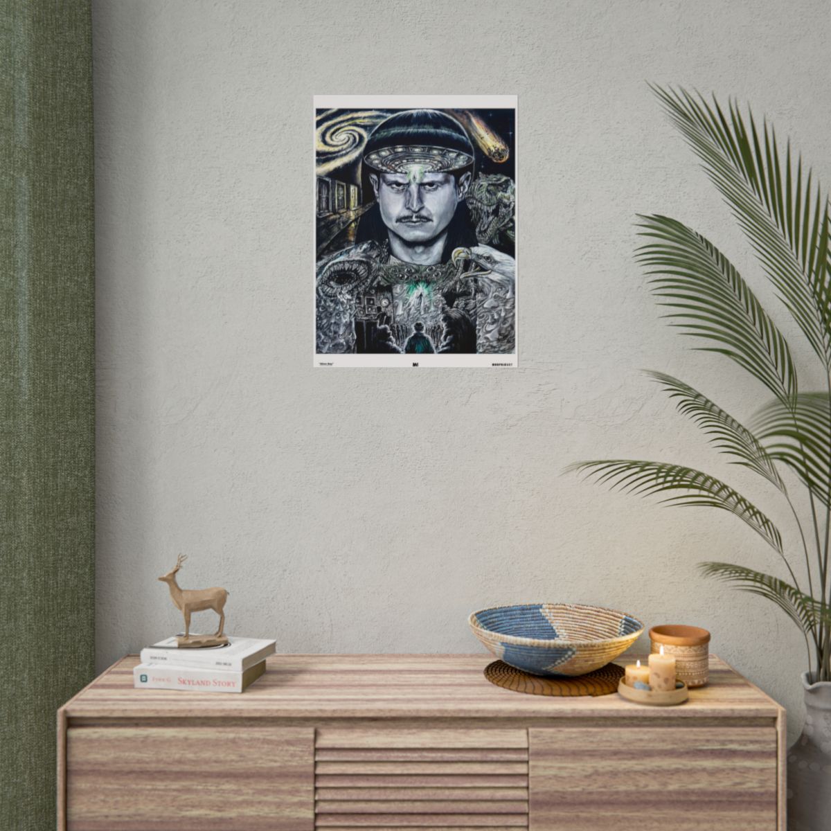 Alien Boy Matte / 18″ x 24″ (Vertical) wall view