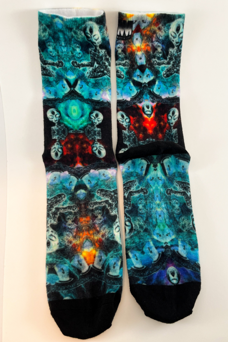 Alien-Pilz-Meditation - Socken