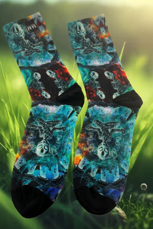 Alien Mushroom Meditation - Socks