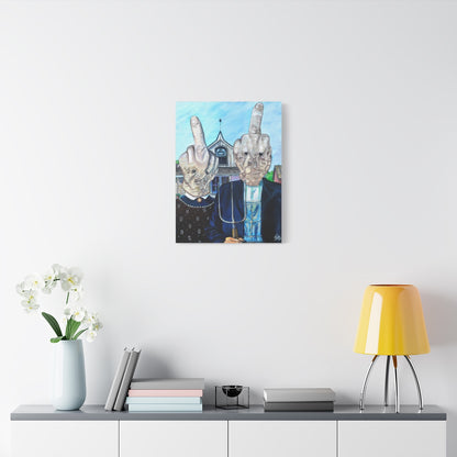 American Fingered 18″ x 24″ (Vertical) / 1.25" wall view