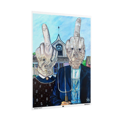 American Fingered poster side view